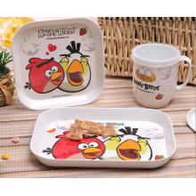 (BC-MK1019) Fashinable Design Reusable Melamine 4PCS Kids Cute Dinner Set
